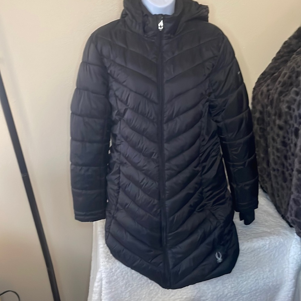 Spyder Nylon Puffer Jacket Size Medium
